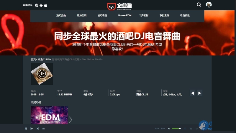 YM603-PHP+mysql开发的DJ舞曲音乐管理系统源码