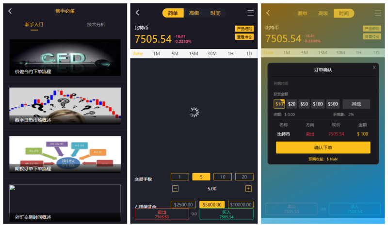 YM799-PHP金融理财交易所系统时间盘+点位盘PC+wap源码