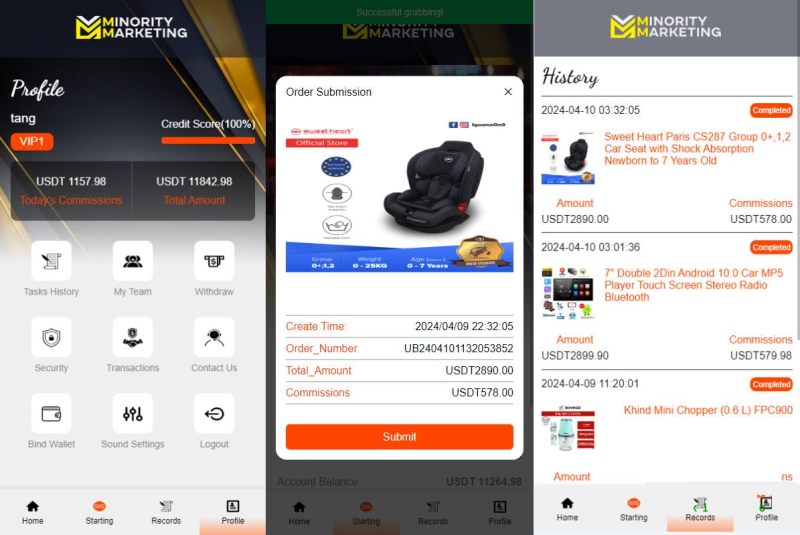YM901-最新海外抢单刷单连单项目系统VUE3源码，后端thinkphp框架全开源海外抢单刷单连单项目源码