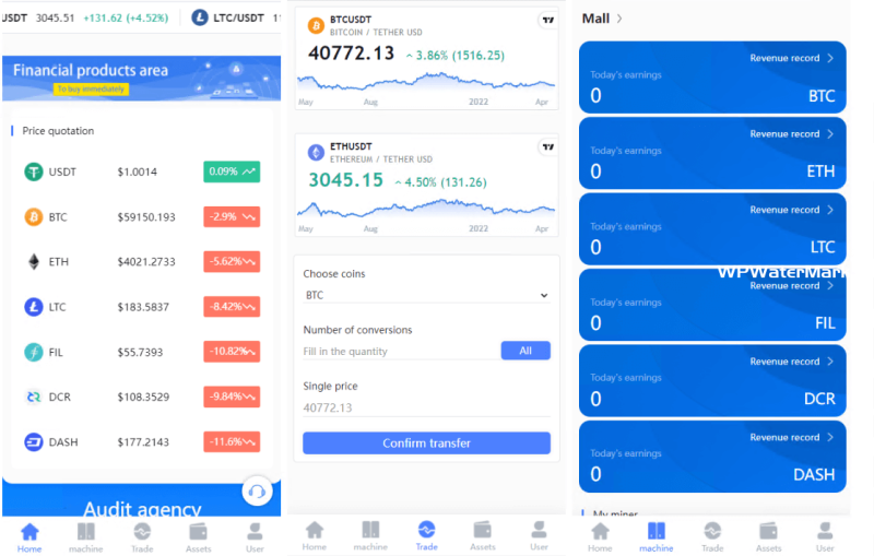 YM1313-算力模式区块链云GECAPP/矿场/CBT矿池源码以及USDT系统交易大厅源码